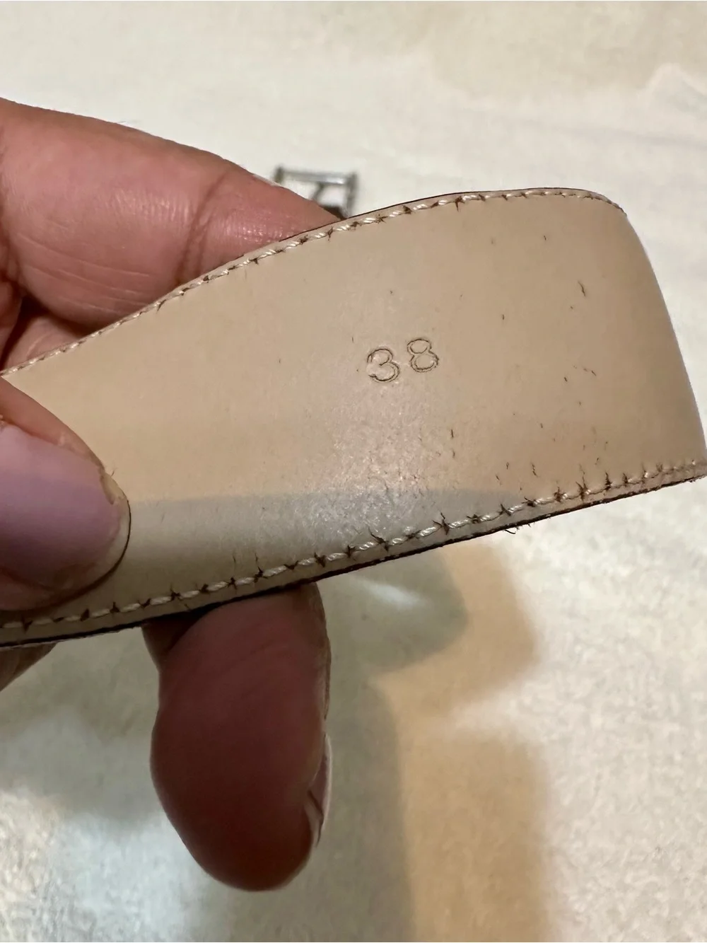 Brooks Brothers Brown Suede Belt 38 Men Made in Italy Silver Brass Buckle